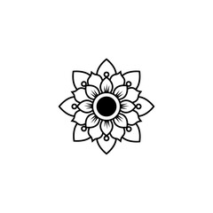 mandala flower decoration design vector illustration