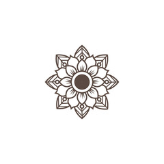 mandala flower decoration design vector illustration