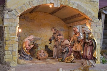 Weihnachtskrippe orientalisch , nativity scene,
Diorama, Modellbau