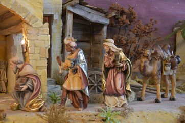 Weihnachtskrippe orientalisch , nativity scene,
Diorama, Modellbau