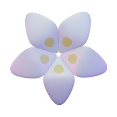 Jasmine Flower 3D Render Illustration 3