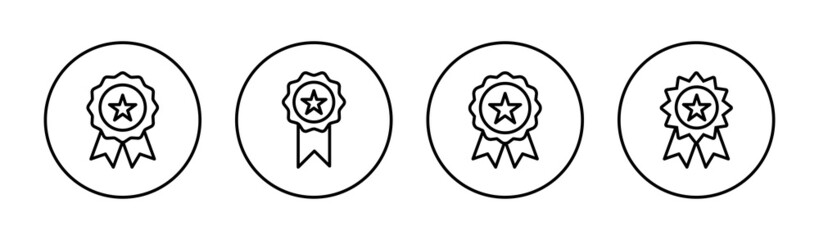 Badge icon set. Awards icon vector. Achieve sign and symbols