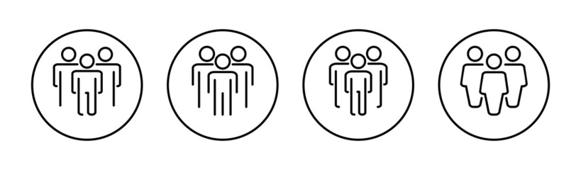 people icons set. person sign and symbol. User Icon vector