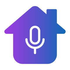microphone gradient icon