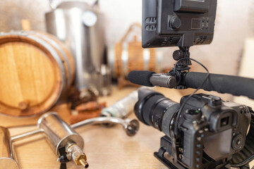 Creating an interior for blogging about cooking alcohol