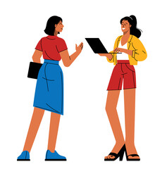 Project communication vector concept