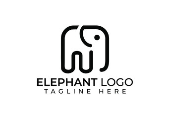 Elephant vector icon illustration.Modern elephant logo design.Premium quality.New logo