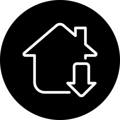 download glyph icon