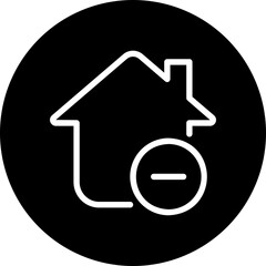 Obraz premium remove glyph icon