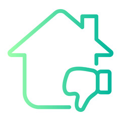 dislike gradient icon