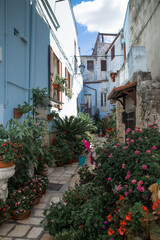 Fototapeta na wymiar South Italy in summer. Casamassima, the blu village in Apulia