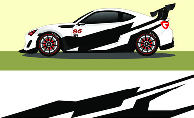 Fototapeta premium car wrap abstract racing graphic background for vinyl wrap and stickers