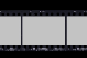 film strip on copy space.