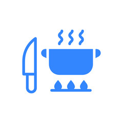 Cook cooking or utensils kitchen icon