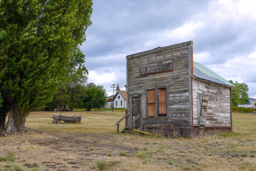Abandoned wooden house, Antelope, Oregon, USA