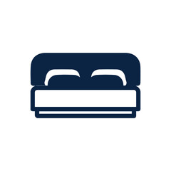 hotel bed or sleep icon