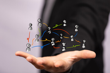 Unity group and teamwork concept