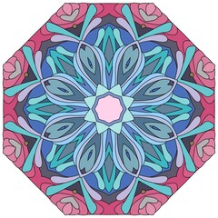 Colorful cute Mandala. Decorative unusual round ornaments.