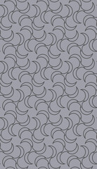 Grey seamless pattern with waves