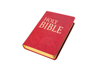 Holy Bible isolated on white background with clipping path.