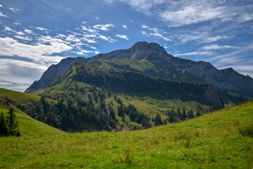 Fototapeta premium swiss landscape in the mountains