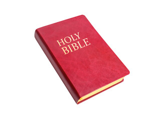 Holy Bible isolated on white background with clipping path.