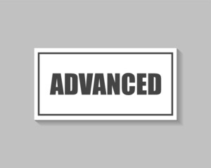 Advanced plate vector icon on white isolated background. Layers grouped for easy editing illustration. For your design.