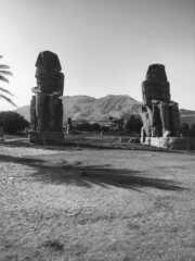 The Colossi of Memnon are two massive stone statues of the Pharaoh Amenhotep III, who reigned in...