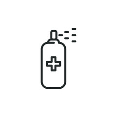 simple vector icon Spray editable. isolated on white background. 