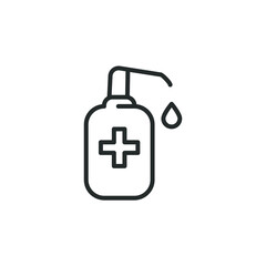 simple vector icon Sanitizer editable. isolated on white background. 