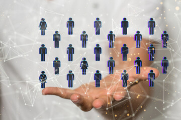 Business intelligence analyst dashboard on virtual