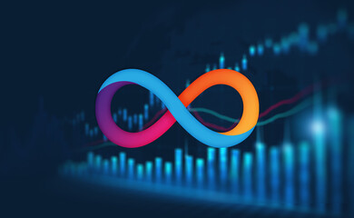 Internet Computer ICP Cryptocurrency. Internet Computer coin growth chart on the exchange, chart