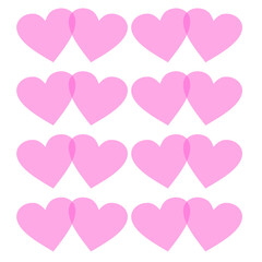 Valentines Day Illustration Hearts Vector