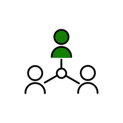 network icon, people network illustration. Eps 10 vector illustration.