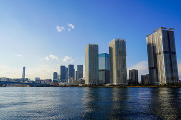 Fototapeta na wymiar city skyline Tokyo