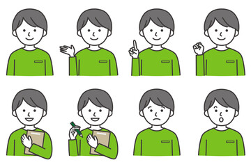 アイコン 人 長袖 男性 AI 素材 ベクター 