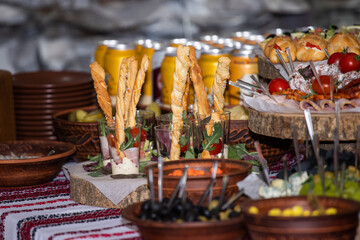 table set for a party