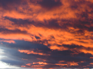 SUNSET WITH WARM COLORS