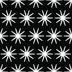 abstract seamless black and white vector pattern