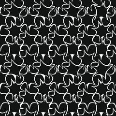 abstract seamless black and white vector pattern