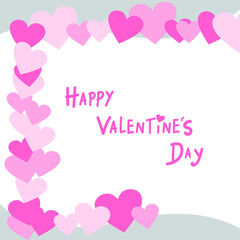 Valentines Day Illustration Hearts Vector