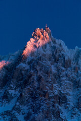 Aiguille coucher du soleil 10-01-2022
