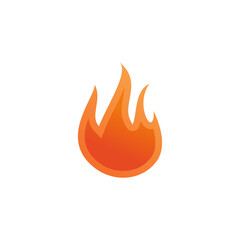 Fire logo icon with unique style Premium Vector