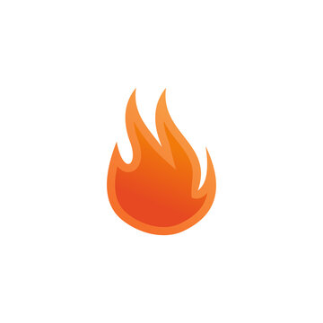 Fire logo icon with unique style Premium Vector