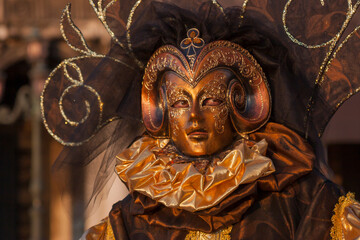Masken beim Karneval, Venedig