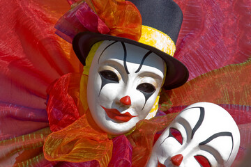 Maske beim Karneval, Venedig