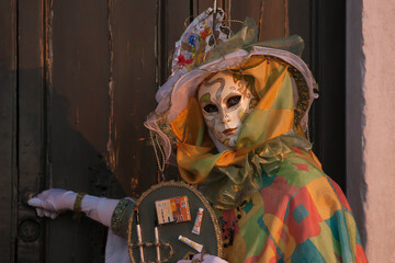 Masken beim Karneval, Venedig