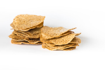 Nachos Beer Grain Crisps isolated