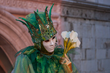 Masken beim Karneval, Venedig