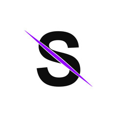 initial s slashed Logo 